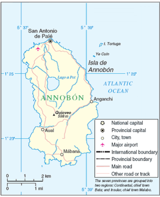 Karte von Annobón