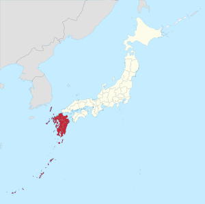 Region Kyūshū in Japan