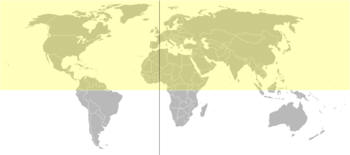 Hemisphärenkarte