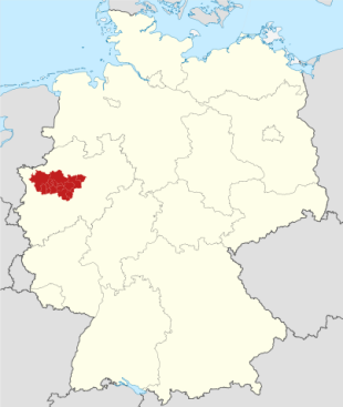 Lagekarte Ruhrgebiet