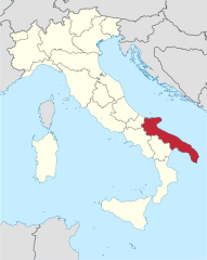 Lagekarte Apulien