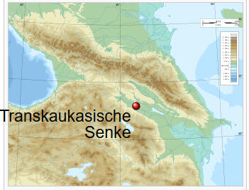 Lagekarte Transkaukasische Senke
