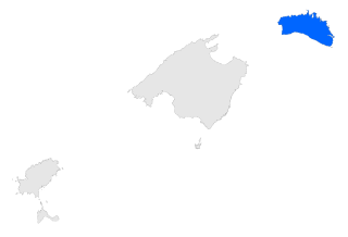 Lagekarte Menorca innerhalb der Balearen