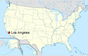 Lagekarte LA in USA