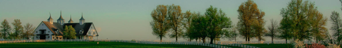 Pferdefarm in der Nähe von Lexington, Kentucky