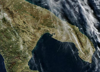 Satellitenfoto vom Golf von Tarrent