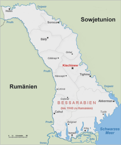 Karte Bessarabien