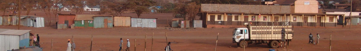 Typisches Straßenbild in Marsabit