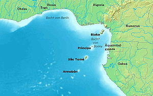 Lage von Annobón im Golf von Guinea
