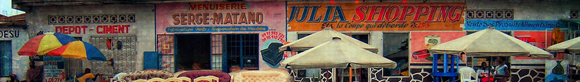 Shops in the Streets of Kinshasa