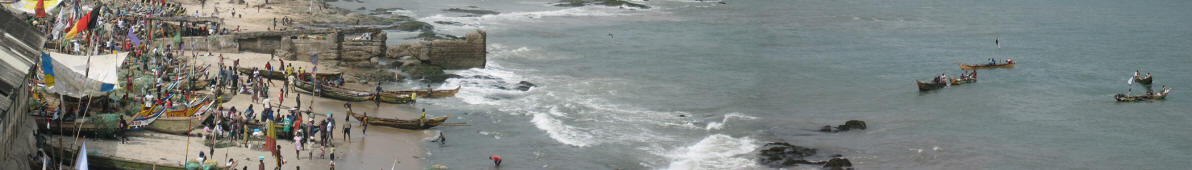 View from Cape Coast Castle