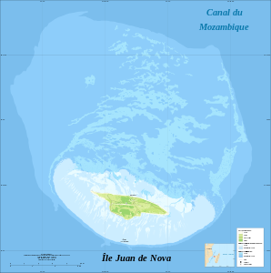 Karte von Juan de Nova