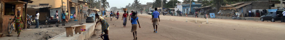 Straßenszene in Lomé