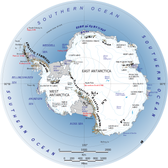 Karte von Antarktika