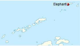 Lagekarte Elephant Island