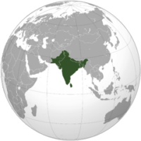 Lagekarte Indischer Subkontinent