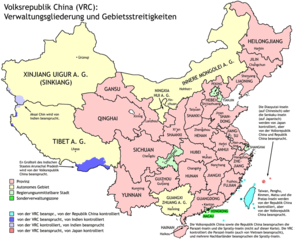 Politische Gliederung der Volksrepublik China