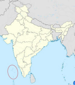 Lagekarte Lakshadweep
