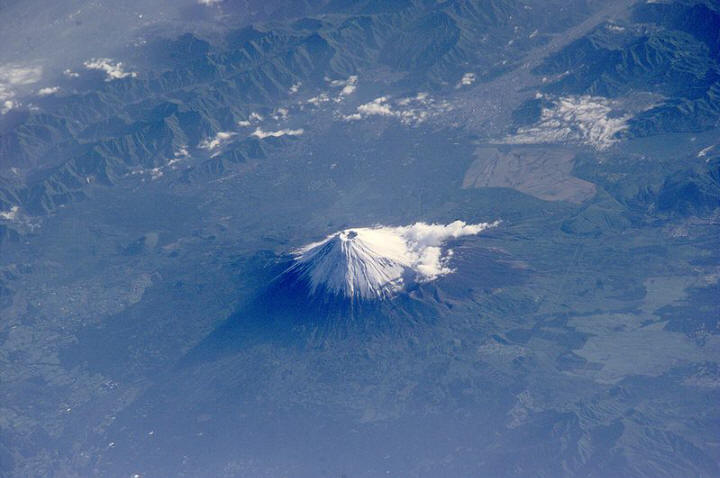 Satellitenfoto vom Fuji