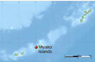 Lagekarte Miyako-Inseln