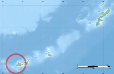 Lagekarte Yaeyama-Inseln