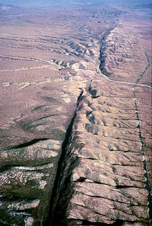 Luftaufnahme San-Andreas-Verwerfung 