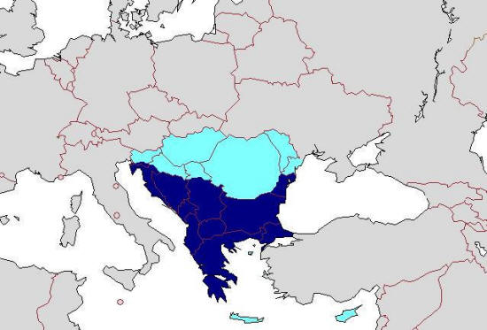 Karte Südosteuropa