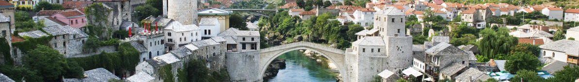 Mostar - Altstadtpanorama