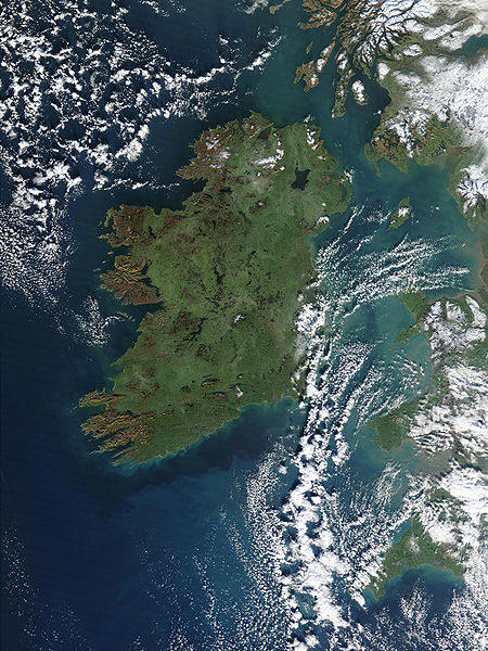 Satellitenbild Irland