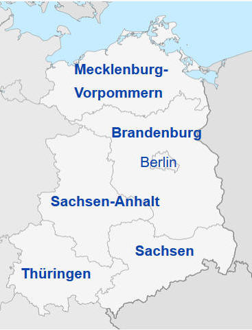 Karete der neuen Bundesländer