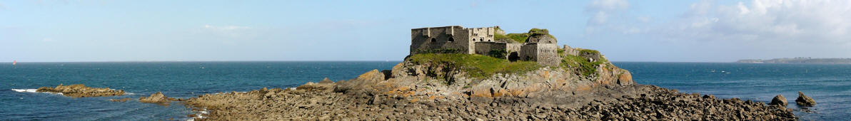 Festung bei Îlette of Kermovan, Bretagne