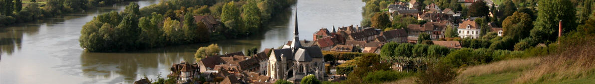 Das Dorf Le village de Petit Andely, Normandie