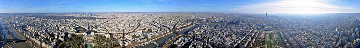 Panoramablick auf Paris