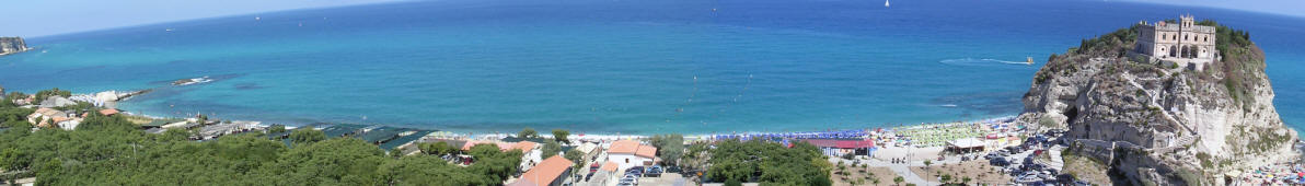 Panoramafoto Tropea, Kalabrien