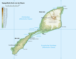 Topographische Karte von Jan Mayen