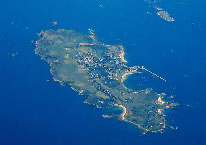 Luftaufnahme Alderney und Burhou