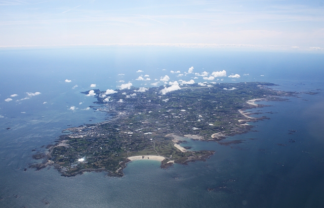Luftbild von Guernsey