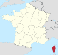 Lagekarte Korsika