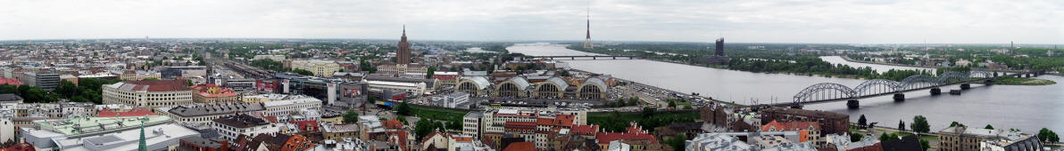 Panoramablick auf Riga