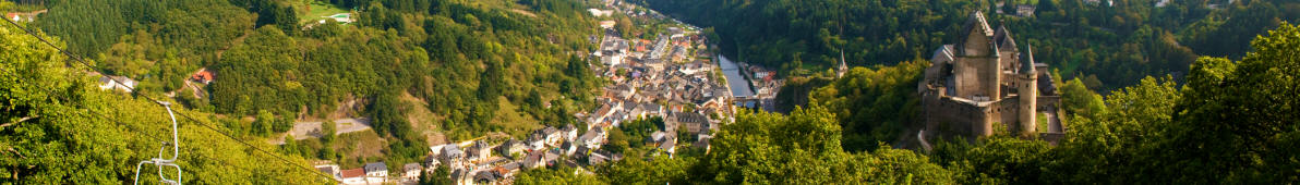 Panorama of Vianden, Luxemburg