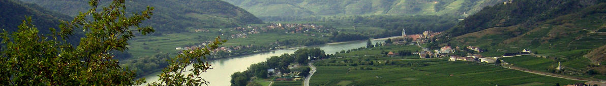 Bergern im Dunkelsteinerwald, Ferdinandswarte, Blick Richtung Dürnstein