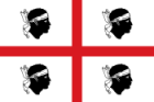 Flagge der Region Sardinien