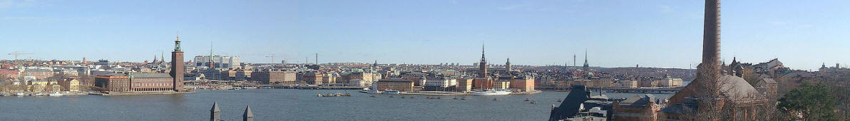 Panoramic view from Skinnarviksberget, Stock