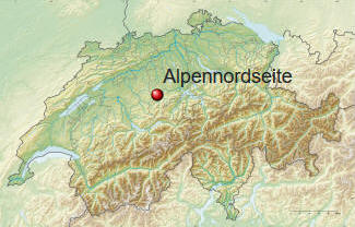 Karte Alpennordseite