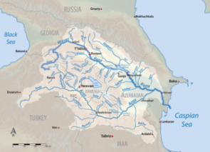 Kura Flussverlaufskarte