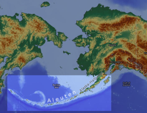 Karte von Alëuten