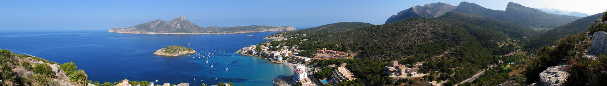 Blick auf Sant Elm, Mallorca