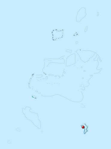 Karte des Chagos-Archipels mit Diego Garcia