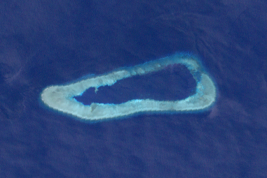 Nasa-Landsat-7 Bild des Riffs