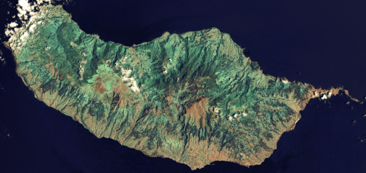 Satellitenaufnahme von Madeira